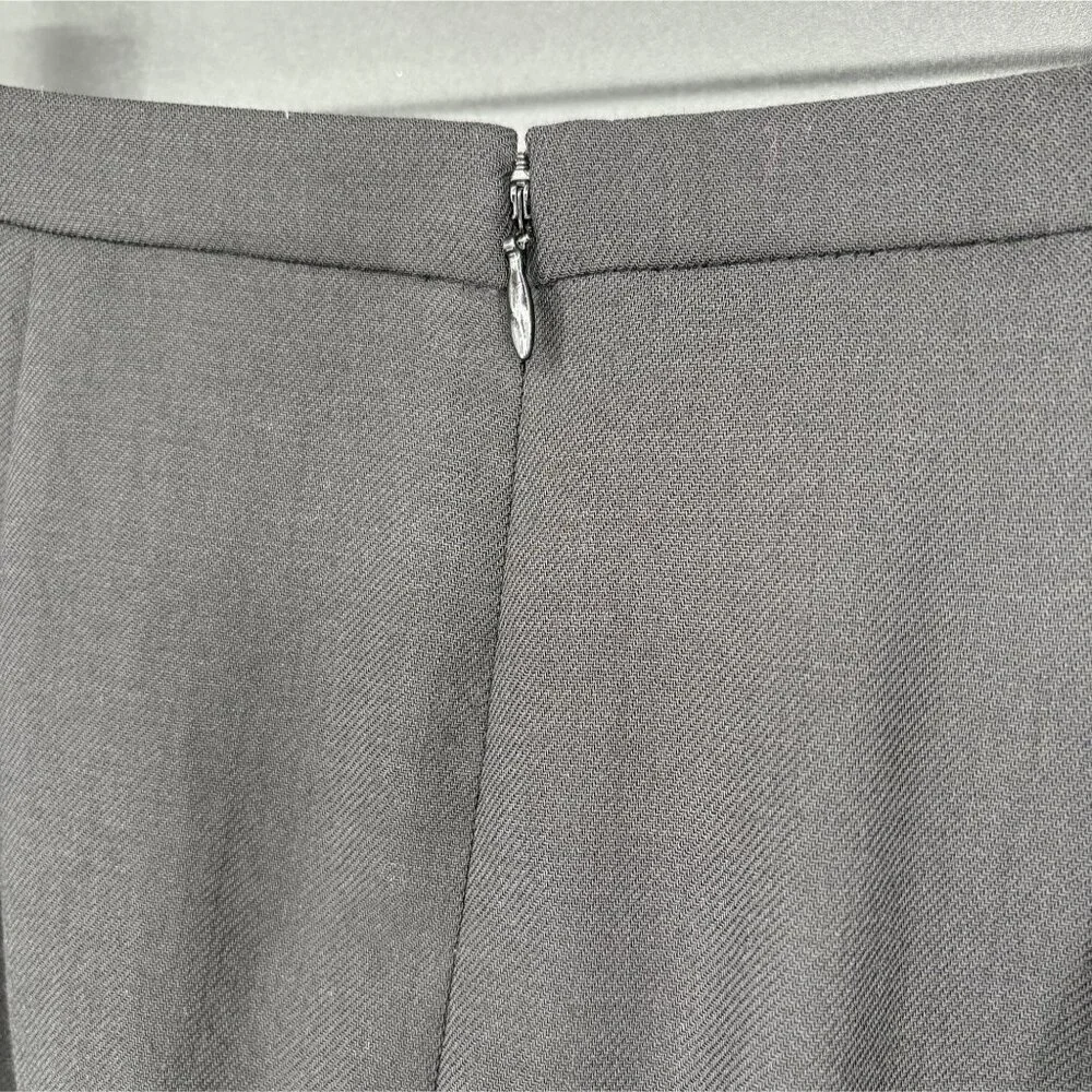 J. Crew Womens Wool Career Skirt Size 4 Black Above the Knee Office Professional